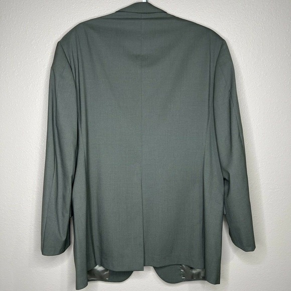 Brooks Brothers Brooksease Men's Green Wool Single Breasted Blazer - Picture 4 of 9